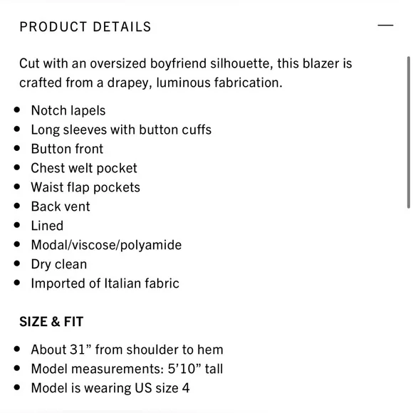🖤STUNNING🖤NWT ALC Dakota Blazer, 6 - Picture 15 of 15
